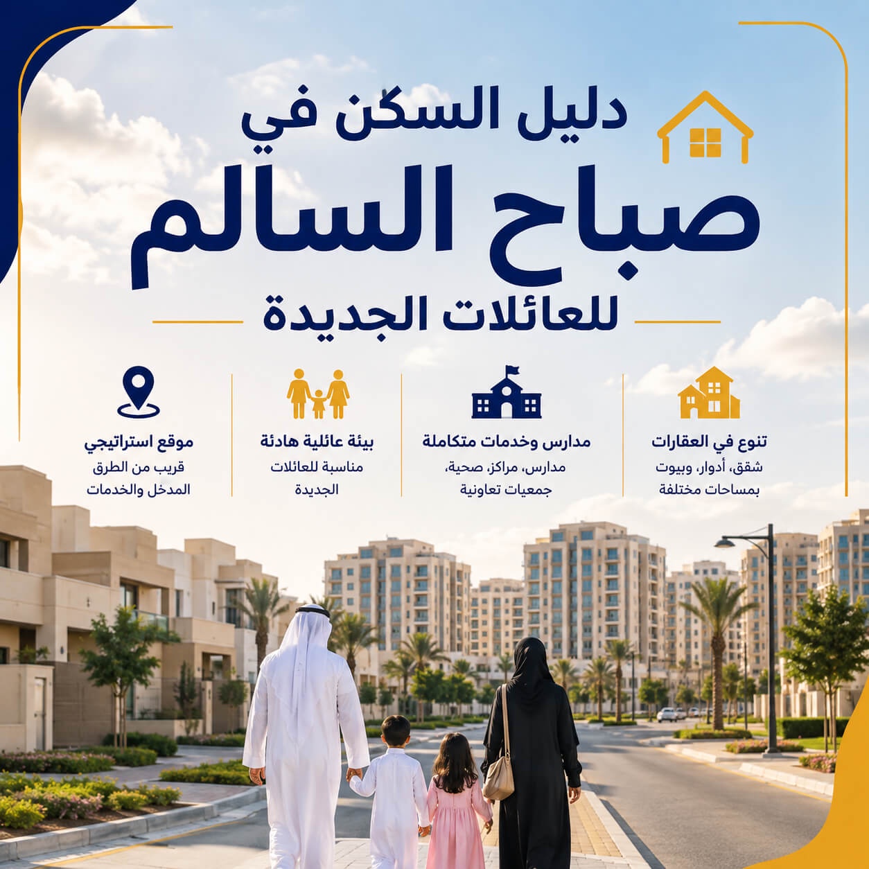 دليل السكن في صباح السالم للعائلات الجديدة 
