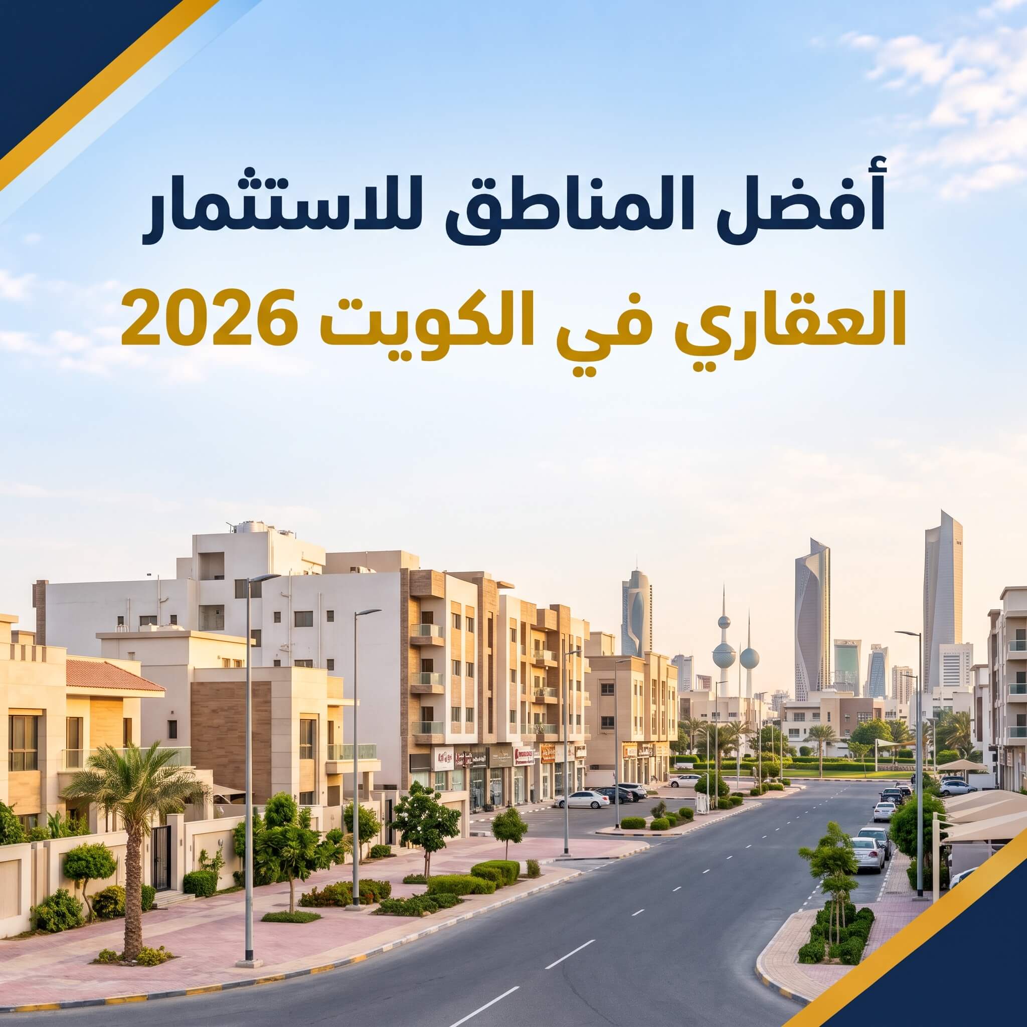 أفضل المناطق للاستثمار العقاري في الكويت 2026